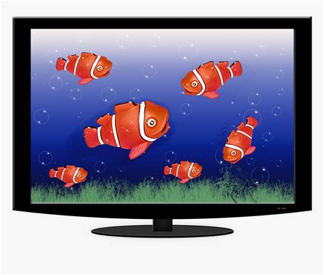 aquarium tv fish water fish swarm underwater world led backlit