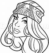 Chola Drawing Tattoo Drawings Gangster Girl Step Clown Mexican Tattoos Chicano Dragoart Coloring Easy Gangsta Draw Latina Face Cool Skull sketch template