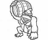 Kong Donkey Coloring Pages King Diddy Printable Drawing Dk Mario Super Games Color Print Getcolorings Clipart Library Getdrawings Coloringhome Popular sketch template