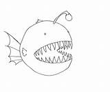 Fish Angler Draw Coloring Pages Sea Deep Nemo Wanderer Color sketch template