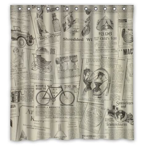 Vintage Design New Style Classic Newspaper Polyester