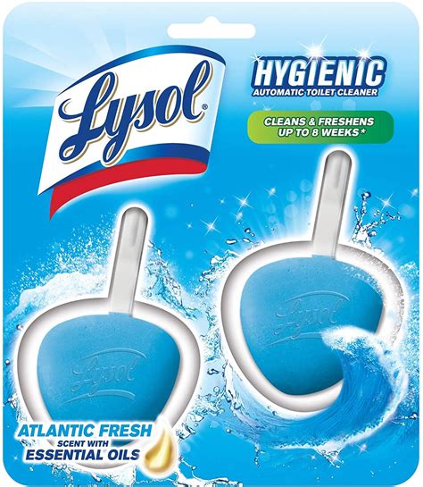 lysol hygienic automatic toilet bowl cleaner atlantic fresh 2 count