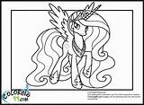 Celestia Pony Princeza sketch template