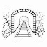 Tunnel Clipart Clip Railroad Abeka sketch template