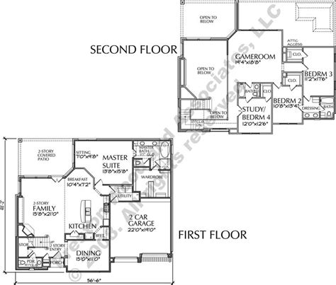 patio house plans custom built home blueprints residential hous preston wood associates