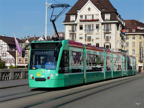 bvb tram    unerwegs auf der linie   der stadt basel