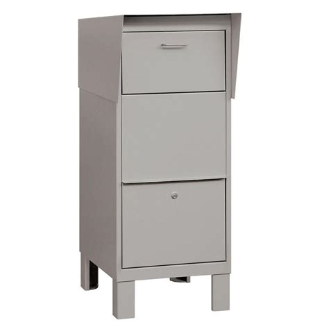 salsbury industries  series courier box  gray gry  home