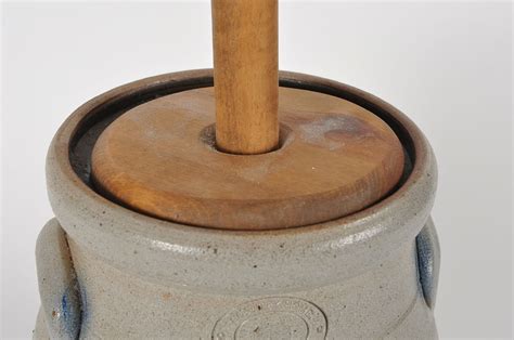 Rowe Pottery Stoneware Butter Churn Ebth
