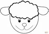 Coloring Head Sheep Pages Printable Lamb Paper Colorings Crafts sketch template