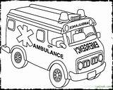 Emergency Coloring Pages Colour Vehicle Getdrawings Ambulance sketch template