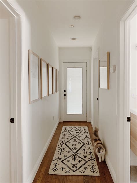 simple hallway makeover   perfect   narrow