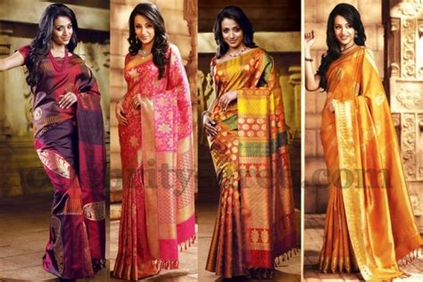Trisha Bridal Silk Sarees Saree Blouse Patterns