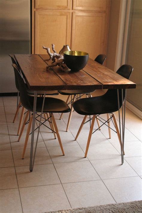 organic modern rustic dining table with hairpin legs on etsy 400 00 housewarming ts