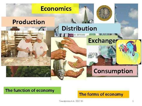 economics production distribution exchange consumption  function