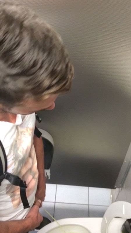 spying hot lad pissing at public toilet my own private locker room