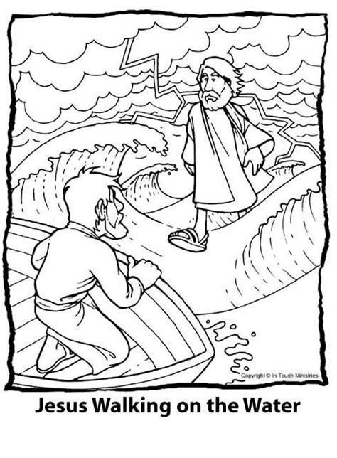 miracles  jesus coloring page drawing  coloring  kids