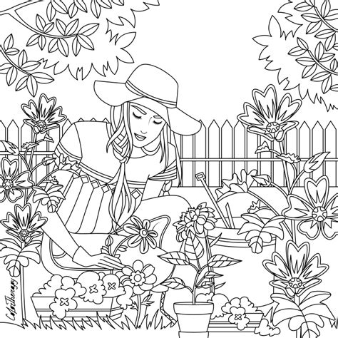 garden coloring pages blank coloring pages summer coloring pages
