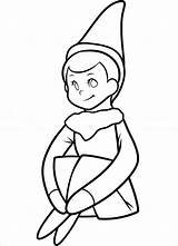 Elf Shelf Drawing Coloring Boy Pages Christmas Easy Draw Drawings Clothes Anna Elsa Step Elves Girl Simple Winter Color Getdrawings sketch template