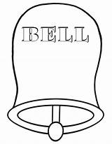 Bell Coloring Pages Bell1 sketch template