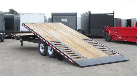 tilt deck heavy duty  midsota tbo  tilt bed deckover trailer black trailersusa