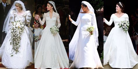 princess eugenie s wedding dress compared to meghan markle kate