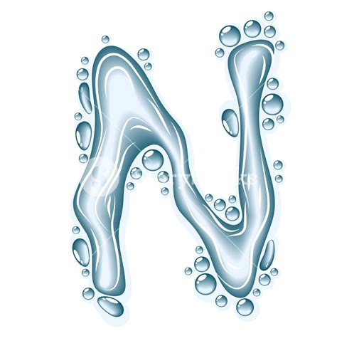 Water Liquid Vector Alphabet Royalty Free Stock Image Storyblocks
