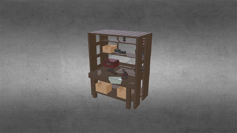 rust level  workbench  model  retronix  sketchfab