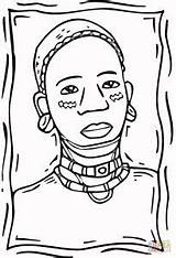 African Coloring Pages Woman Africa Culture Para Afro Printable American Drawing Desenhos Kids Africanos Desenho Da Colorir Women Color Africanas sketch template