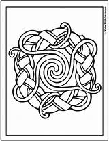 Celtic Designs Spirals Coloring Pages Color Colorwithfuzzy Irish Scottish sketch template