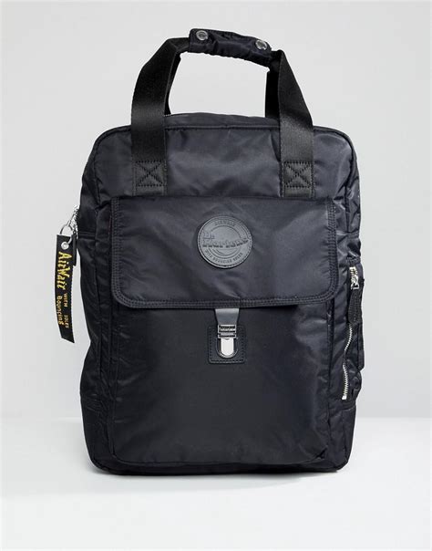 dr martens large nylon backpack  black lyst