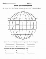 Latitude Longitude Worksheet Worksheets Geography 3rd Studying Sponsored sketch template