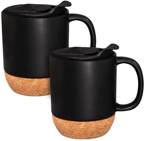 ceramic coffee mug  oz coffee mug coffee mug  lid large
