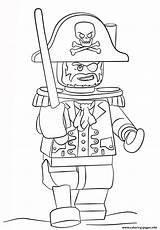 Pirate Coloring Lego Pages Printable Print Color sketch template