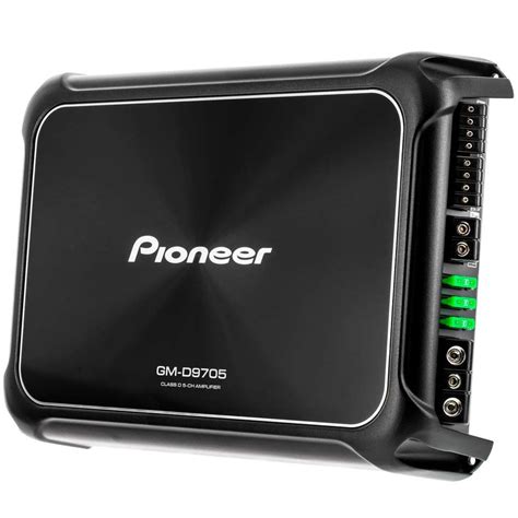 pioneer gm   watt class fd  channel amplifier  wired bass boost control