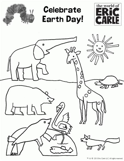 eric carle coloring pages coloring home