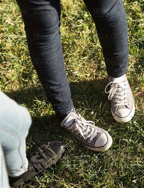 Legs And Feet Of Two Tween Girls By Stocksy Contributor Tanya