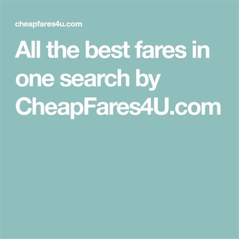 fares   search  cheapfaresucom good