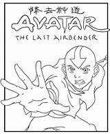 Avatar Coloring Last Airbender Kids Pages Children Small Sheets Earth Want Save sketch template