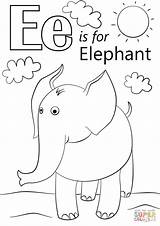 Coloring Letter Elephant Pages Kids Alphabet Letters Printable Drawing Print Preschool Supercoloring Color Worksheets Sheets Super Toddler Egg Abc Animal sketch template