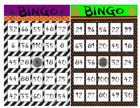 gaels crafty treasures halloween multiplication bingo