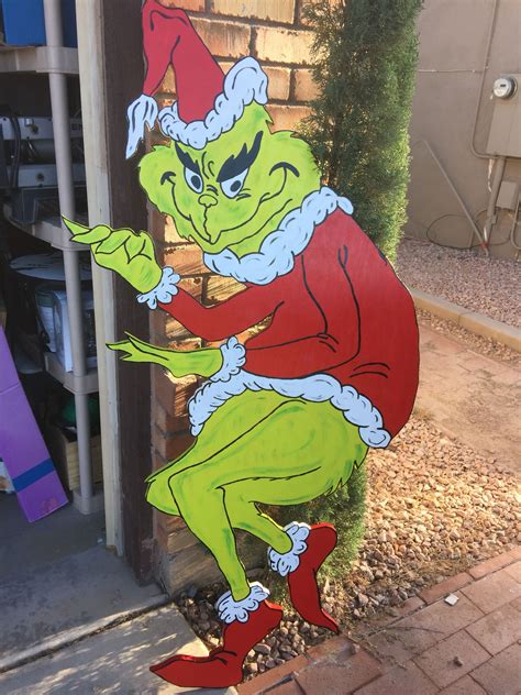 printable grinch plywood cutout pattern