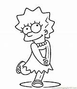 Lisa Simpson Coloring Pages Simpsons Print Drawing Colouring Maggie Printable Ausmalbilder Kids Shy Marge Simson Clipart Bart Color Coloringhome Drawings sketch template