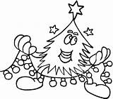 Coloring Christmas Pages Tree December Printable Adult Lights Line Drawing Colouring Chip Chocolate Print Kids Light Color Templates Template Garland sketch template