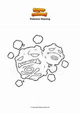 Pokemon Weezing Coloriage Gigamax Inteleon Supercolored Artikodin sketch template
