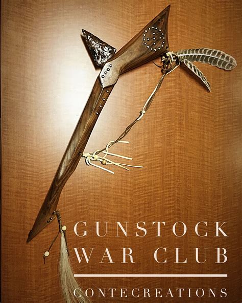 gunstock war club carving pinterest weapons  wood carving