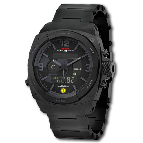 geiger counter watch black titanium rad mtm watch tactical