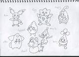 Azurill Squirtle sketch template