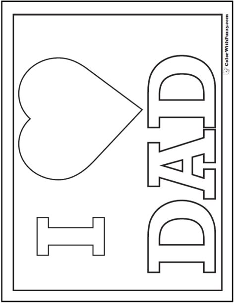 love dad coloring pages  dad  love  fathers day coloring