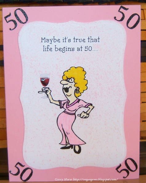 50th Birthday Card For A Woman Vegasgems Blogspot