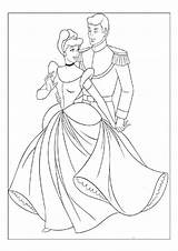 Coloring Prince Princess Pages Disney Snow Comments sketch template
